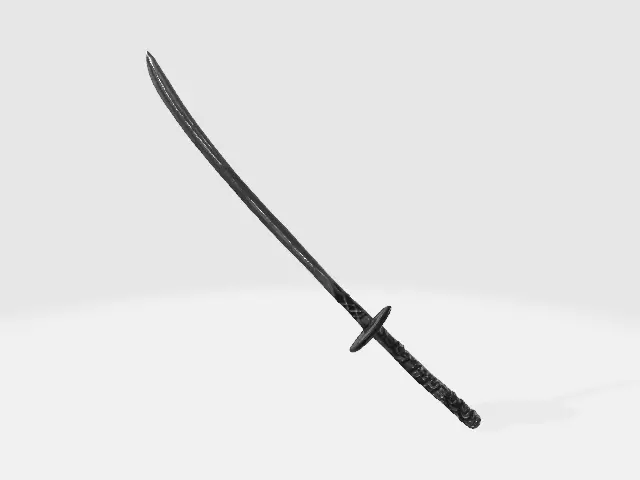 Ebony sword 3D model