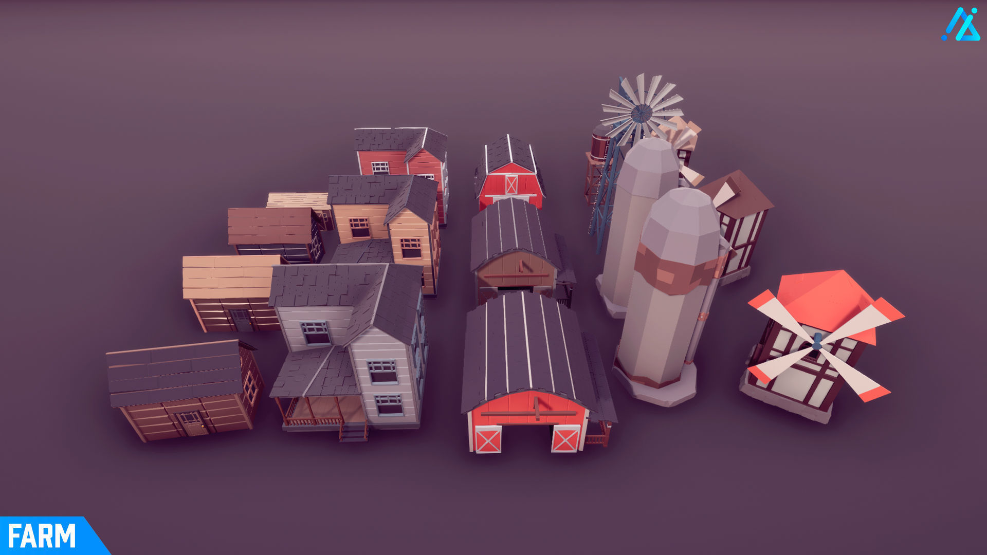 POLY - Farm Low-poly 3D model_16
