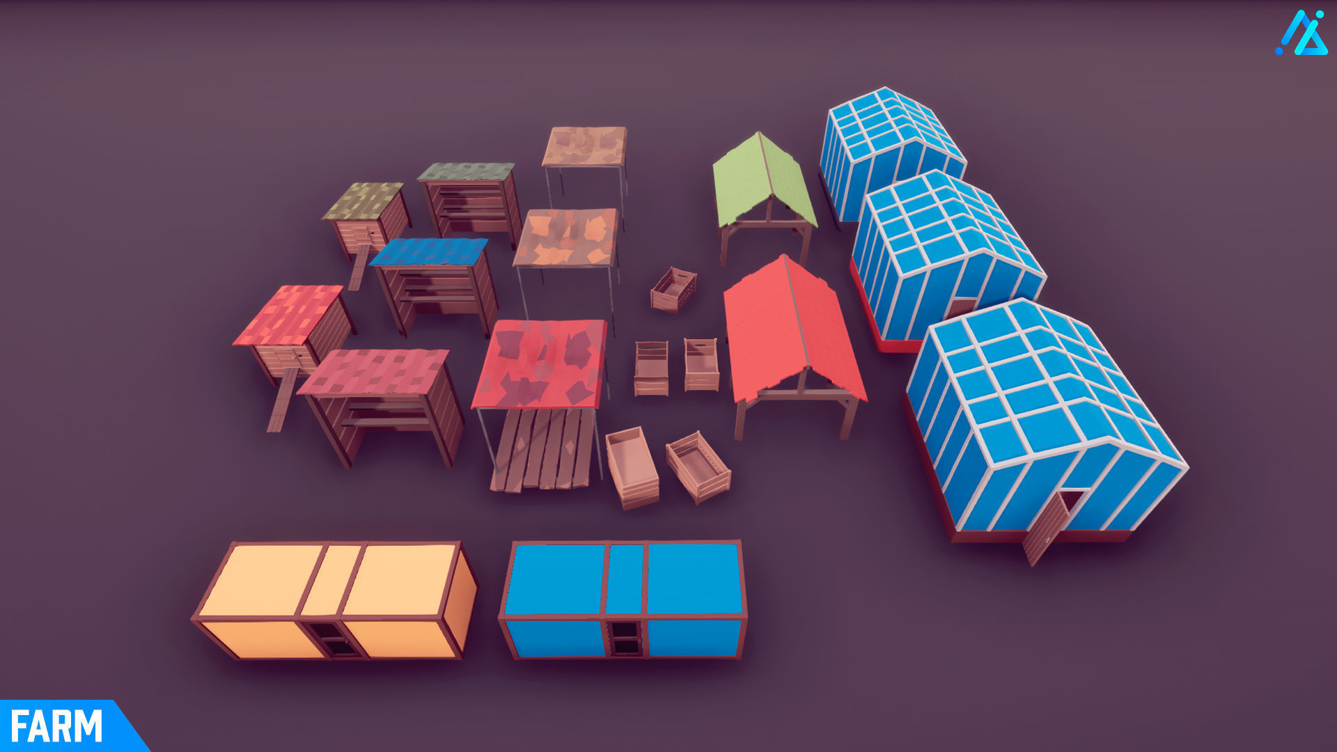 POLY - Farm Low-poly 3D model_17