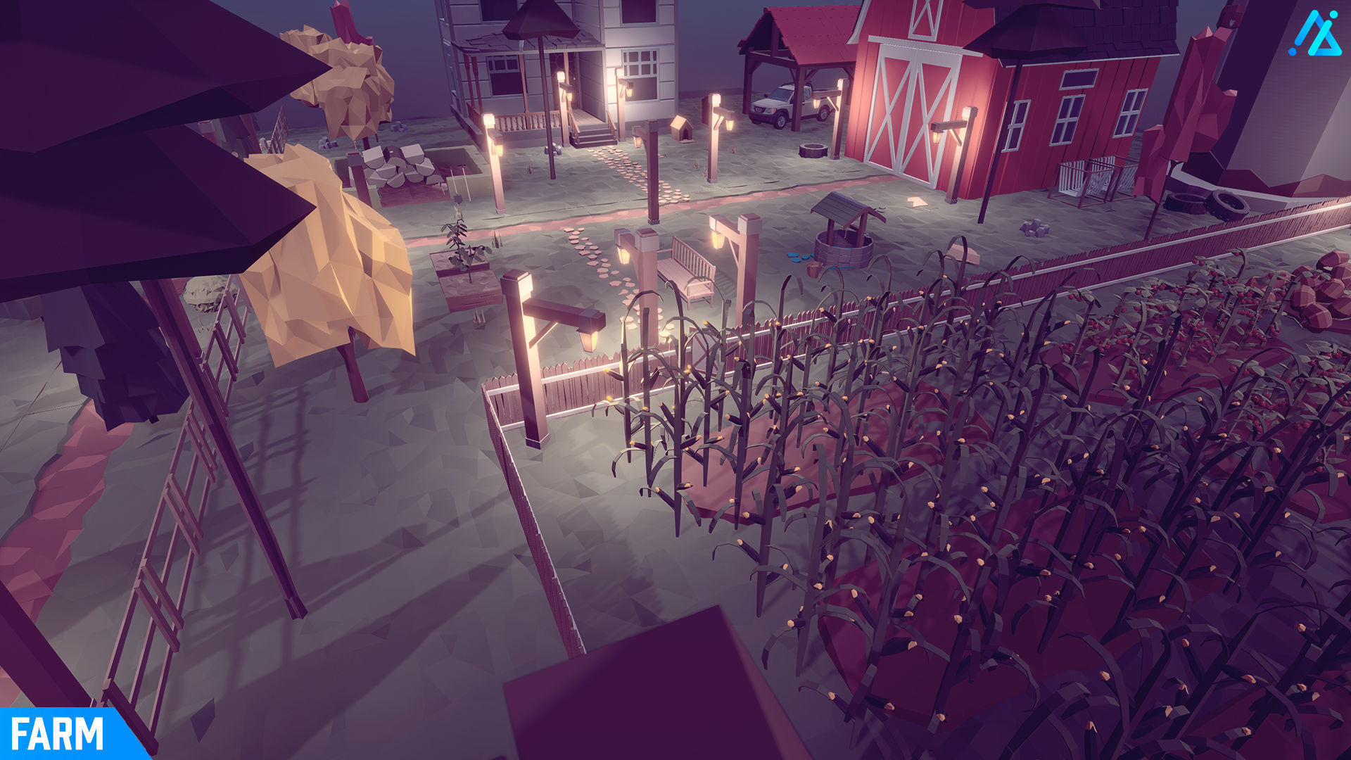 POLY - Farm Low-poly 3D model_7