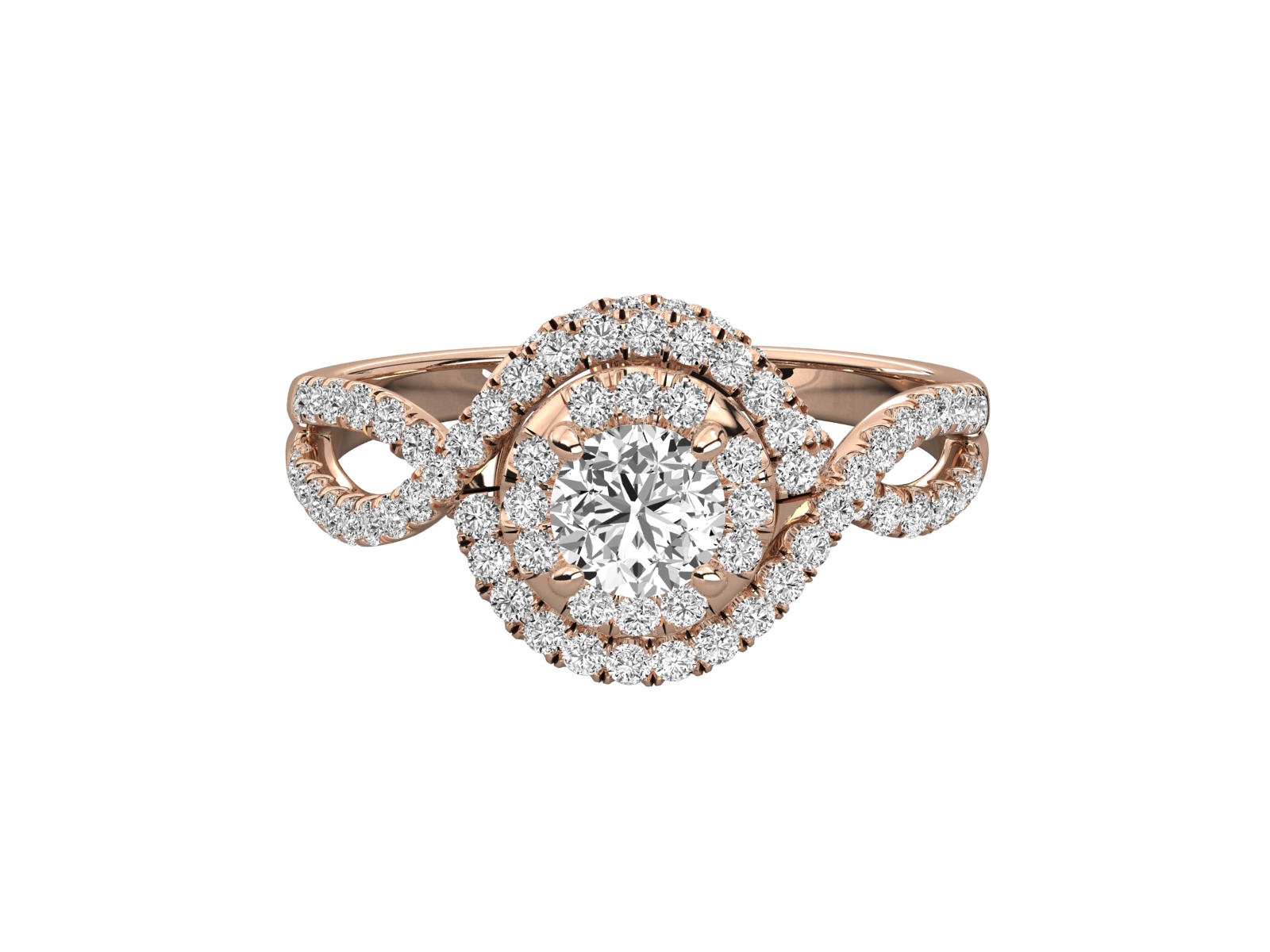 halo engagement ring 3D print model_10