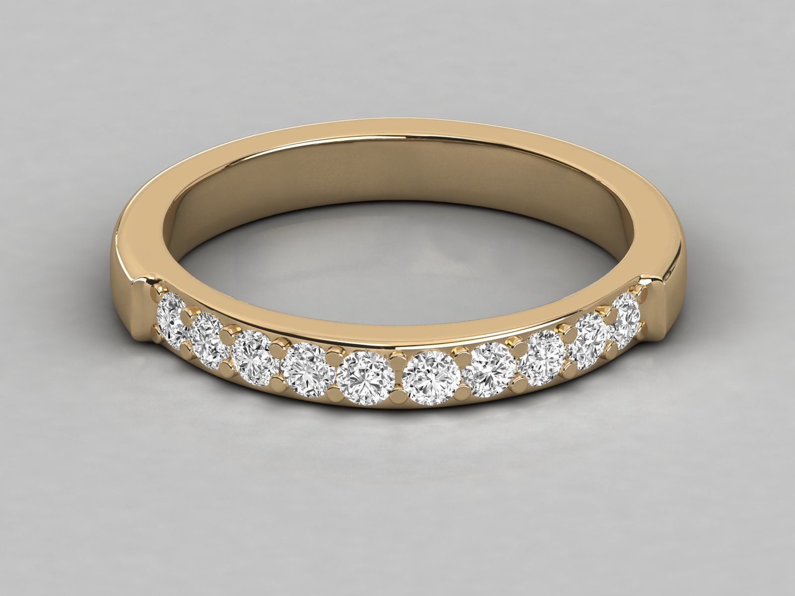 eternity wedding ring band 3D print model_4