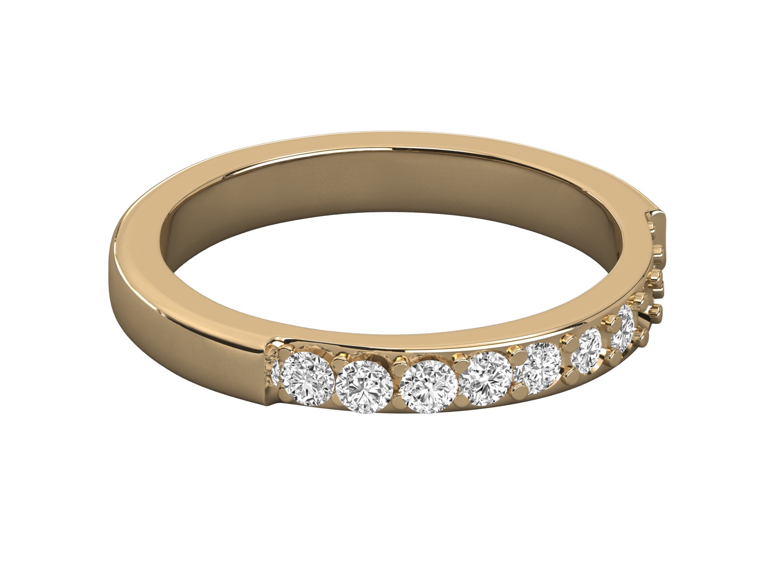 eternity wedding ring band 3D print model_17