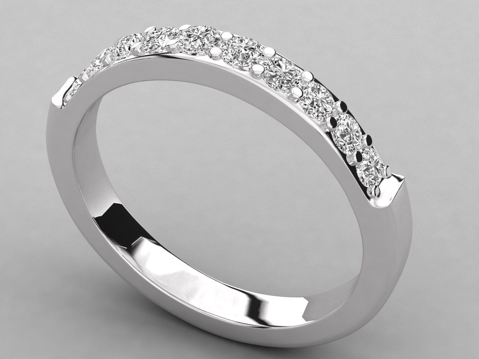 eternity wedding ring band 3D print model_12