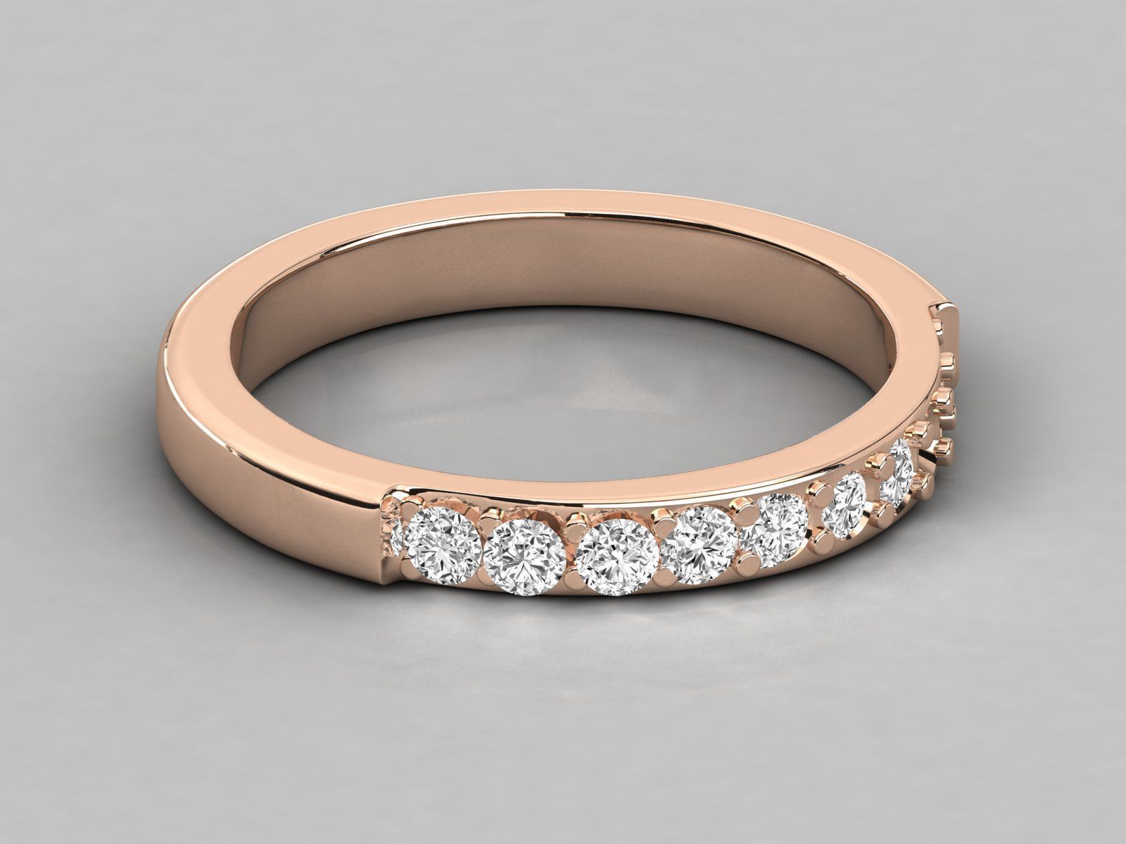 eternity wedding ring band 3D print model_2