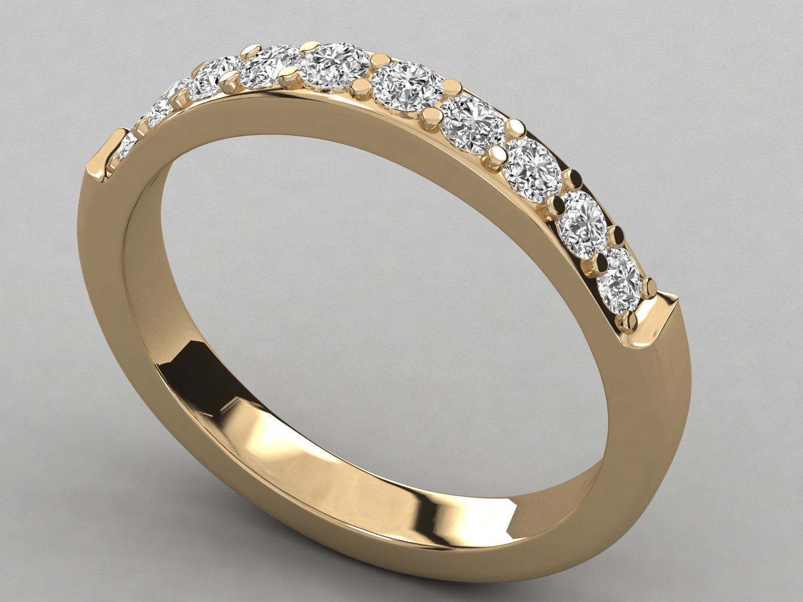 eternity wedding ring band 3D print model_18