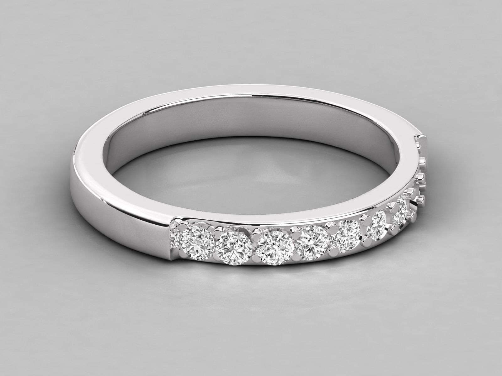 eternity wedding ring band 3D print model_9