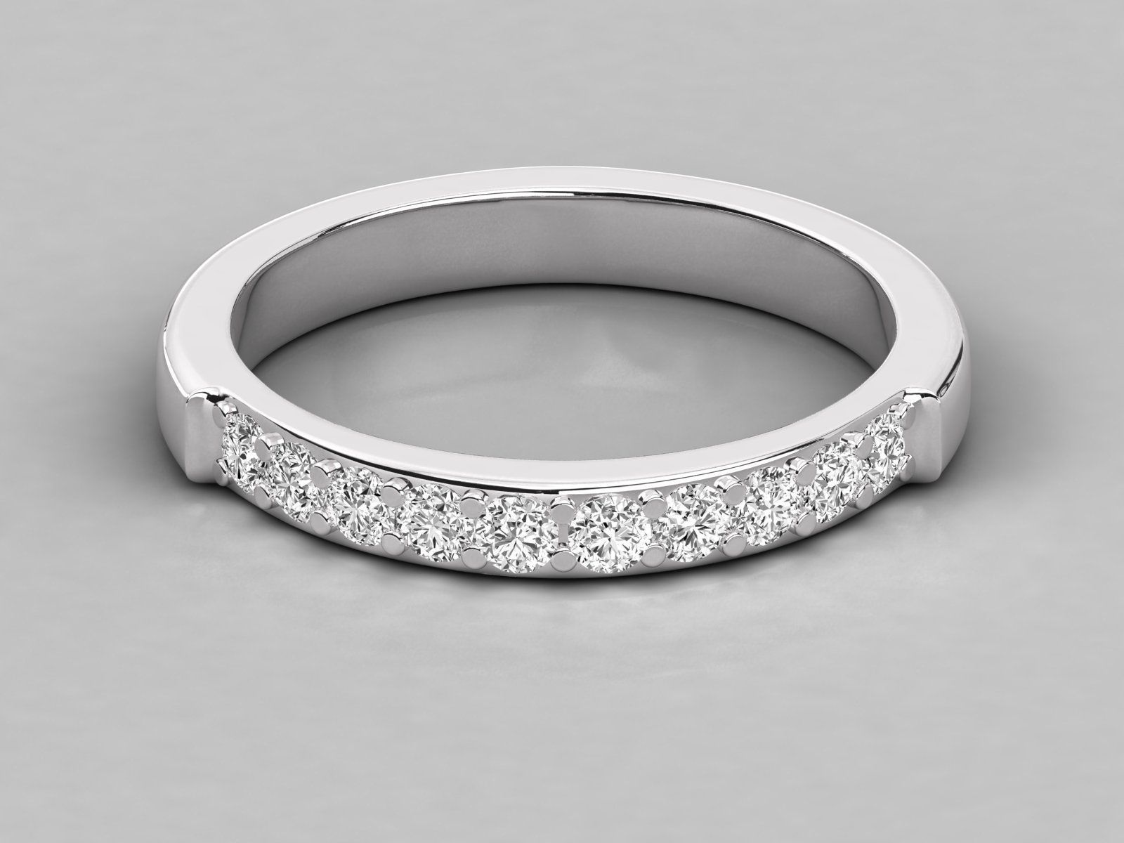 eternity wedding ring band 3D print model_14