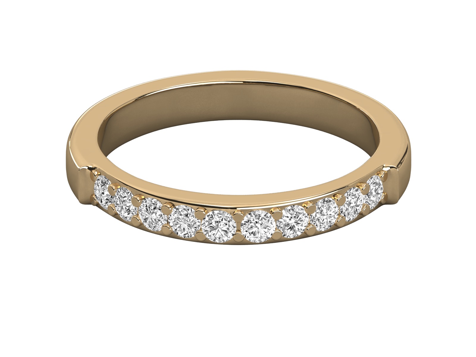 eternity wedding ring band 3D print model_3