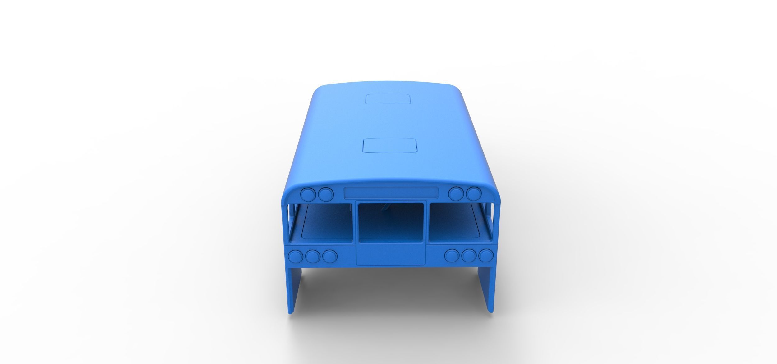 Shell of Outlaw Figure 8 Modified as School bus Scale 1 to 25 3D print model_11
