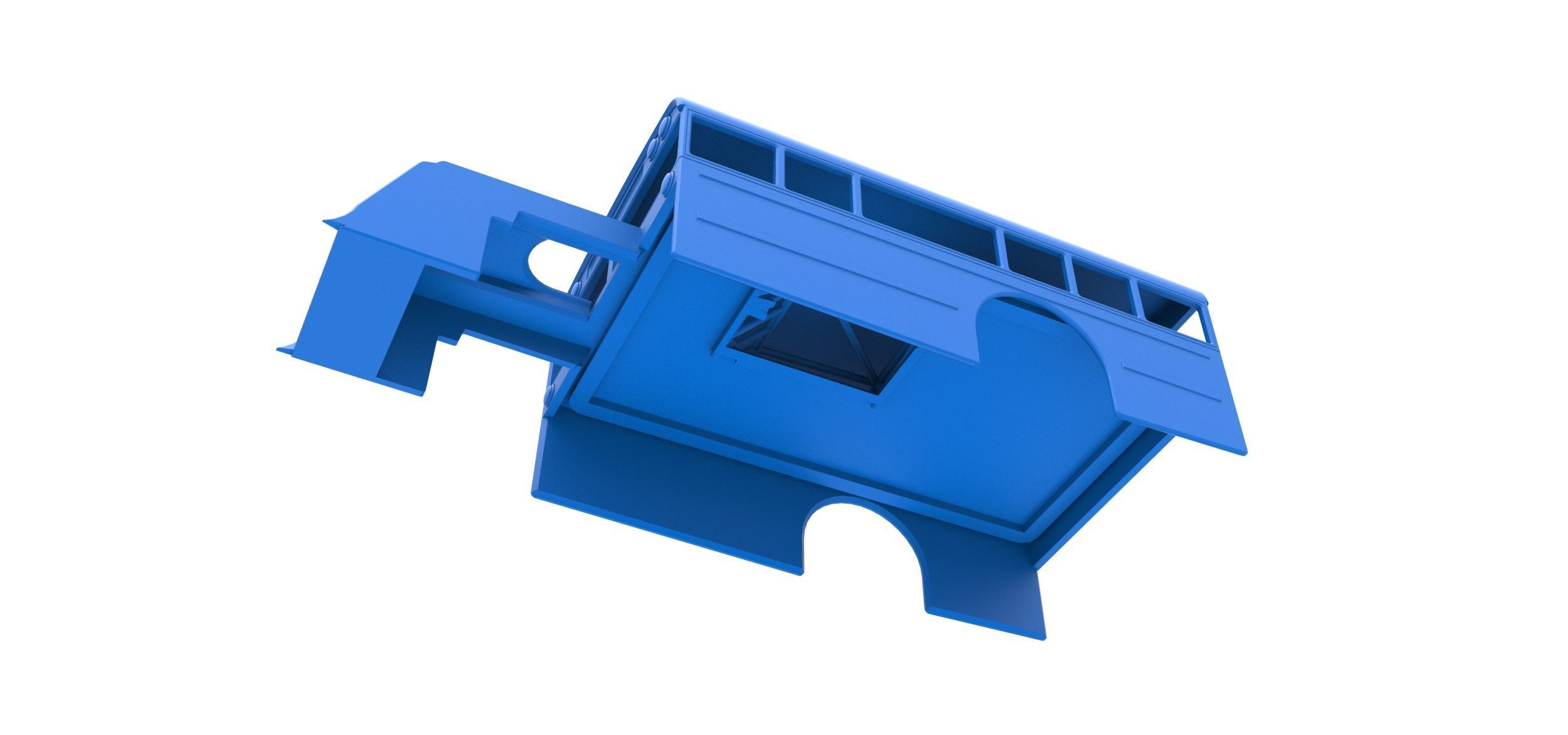 Shell of Outlaw Figure 8 Modified as School bus Scale 1 to 25 3D print model_2