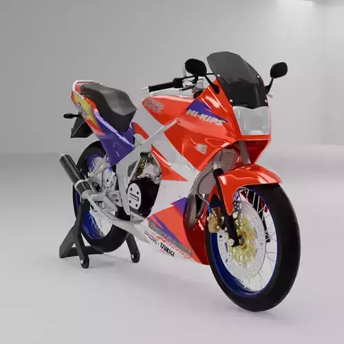 2002 - Kawasaki 150 Ninja KRR SSR  3D model