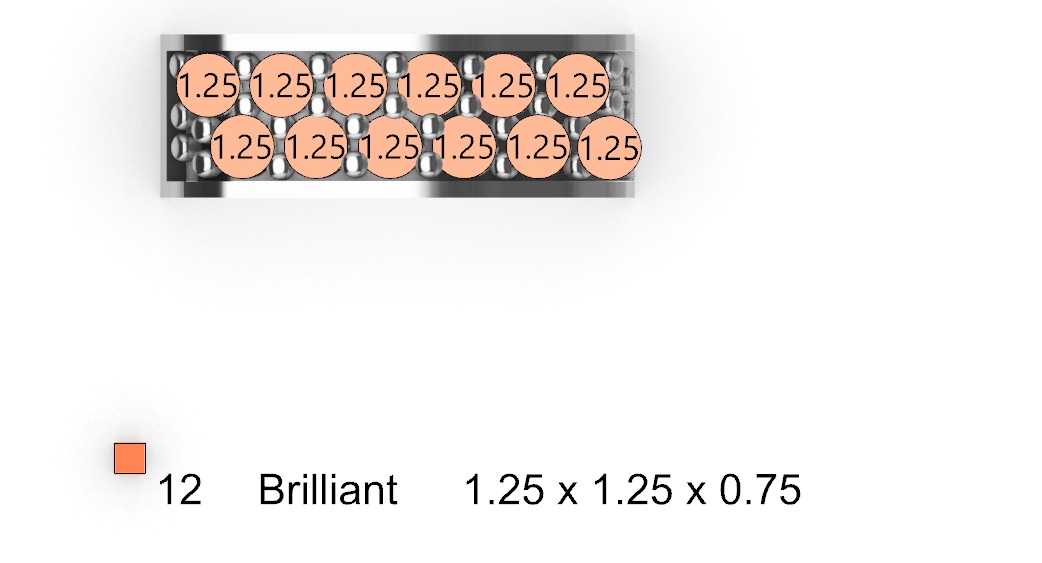 hiphop bracelet chain 3D print model_18