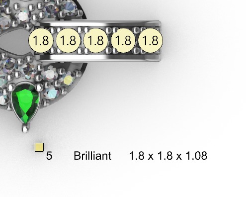 hiphop bracelet chain 3D print model_6