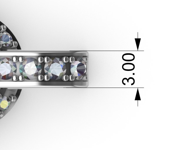 hiphop bracelet chain 3D print model_9