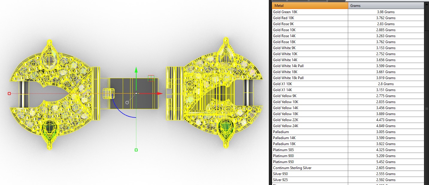 hiphop bracelet chain 3D print model_12