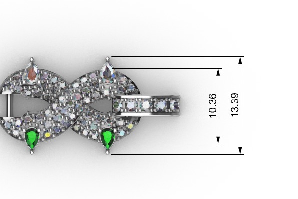 hiphop bracelet chain 3D print model_8