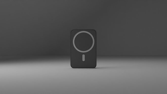 MagSafe Power Bank  Low-poly 3D model