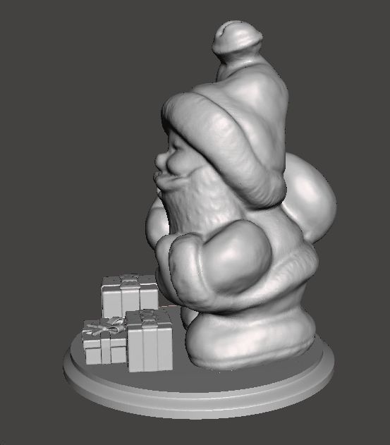 SANTA CLAUS CHRISTMAS VINTAGE FIGURE MODEL STATUE ORNAMENT 3D print model_3