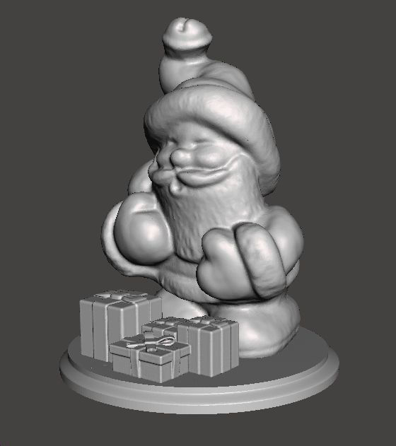 SANTA CLAUS CHRISTMAS VINTAGE FIGURE MODEL STATUE ORNAMENT 3D print model_2