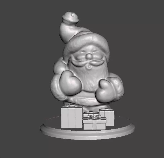 SANTA CLAUS CHRISTMAS VINTAGE FIGURE MODEL STATUE ORNAMENT 3D print model_0
