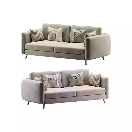 Contemporary Modern Grey 3-seater Sofa