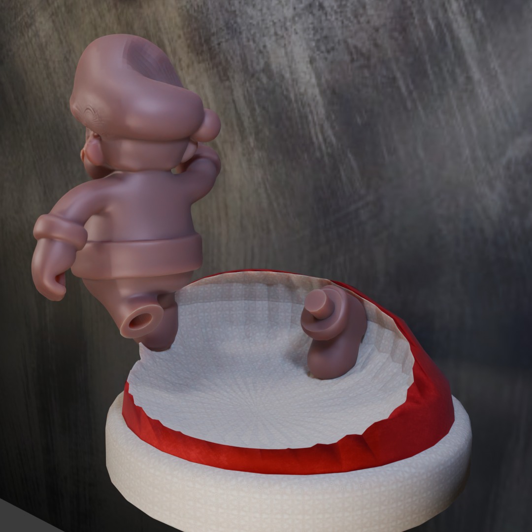 Mario Cristhmas xmas santa hat 3D print model_2