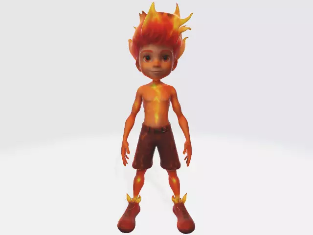 Fire boy 3D model