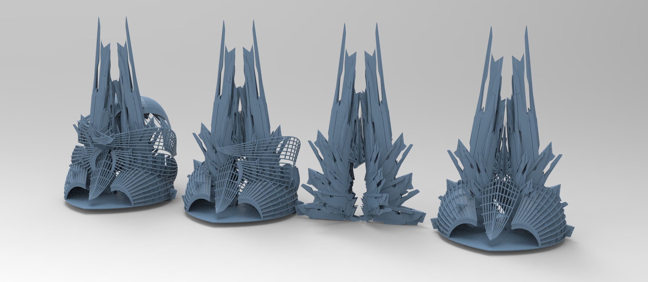 Ice Palace domes 3D model_1