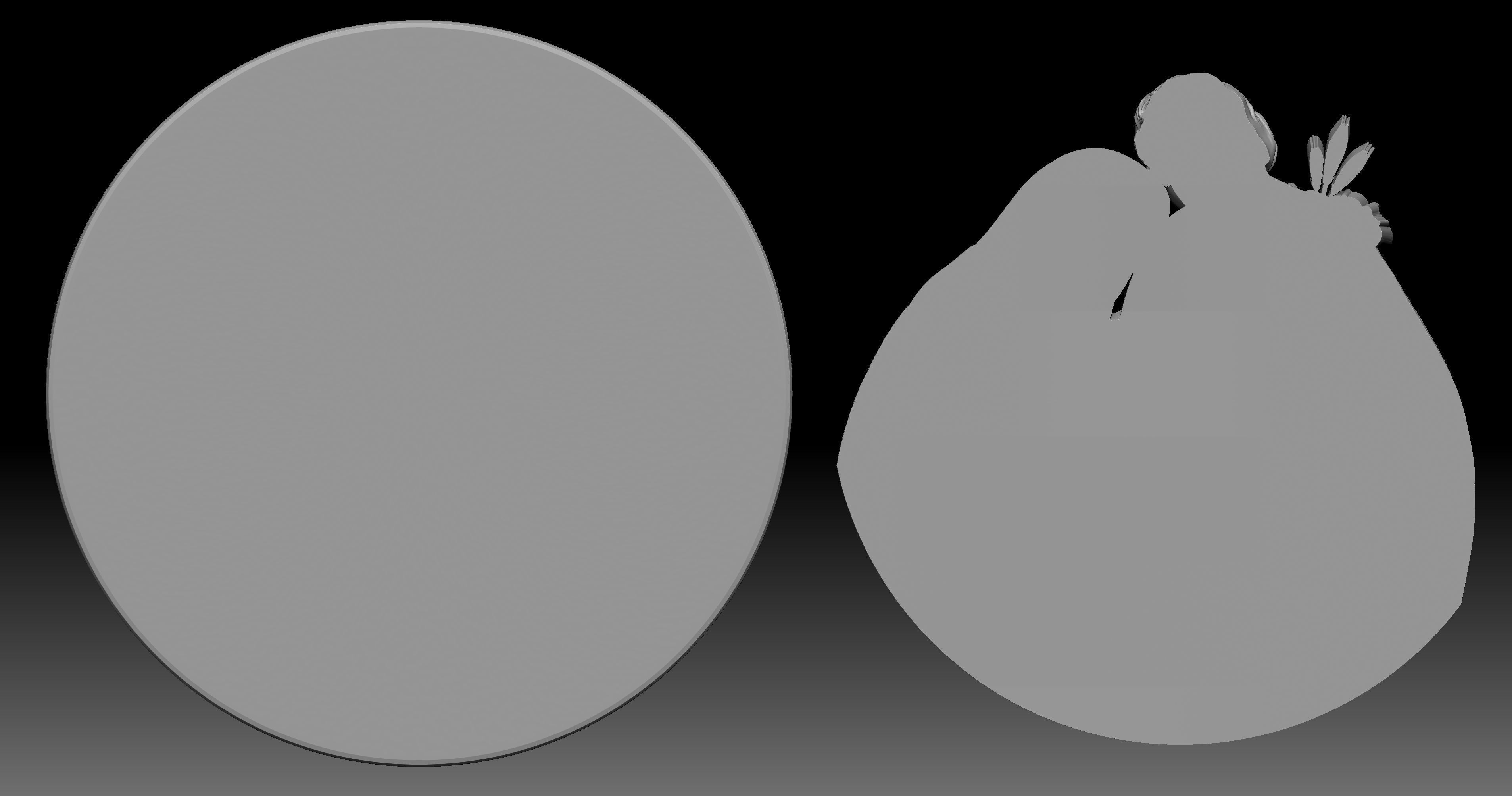 Holy Family Pendant 3D print model_3