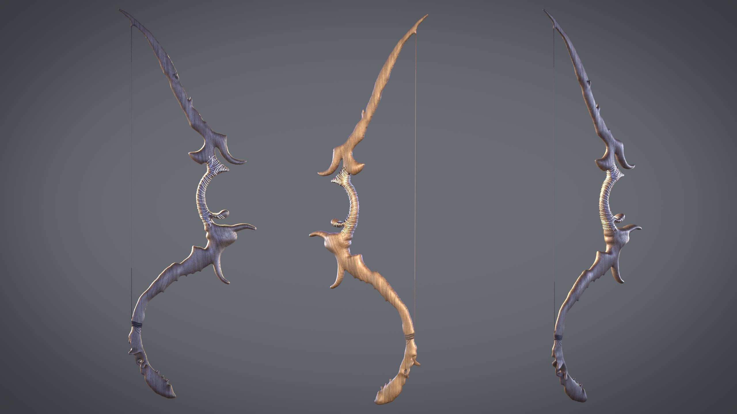 PBR Medieval Arrows Bows Crossbows Pack - 57 Assets 3D model_20