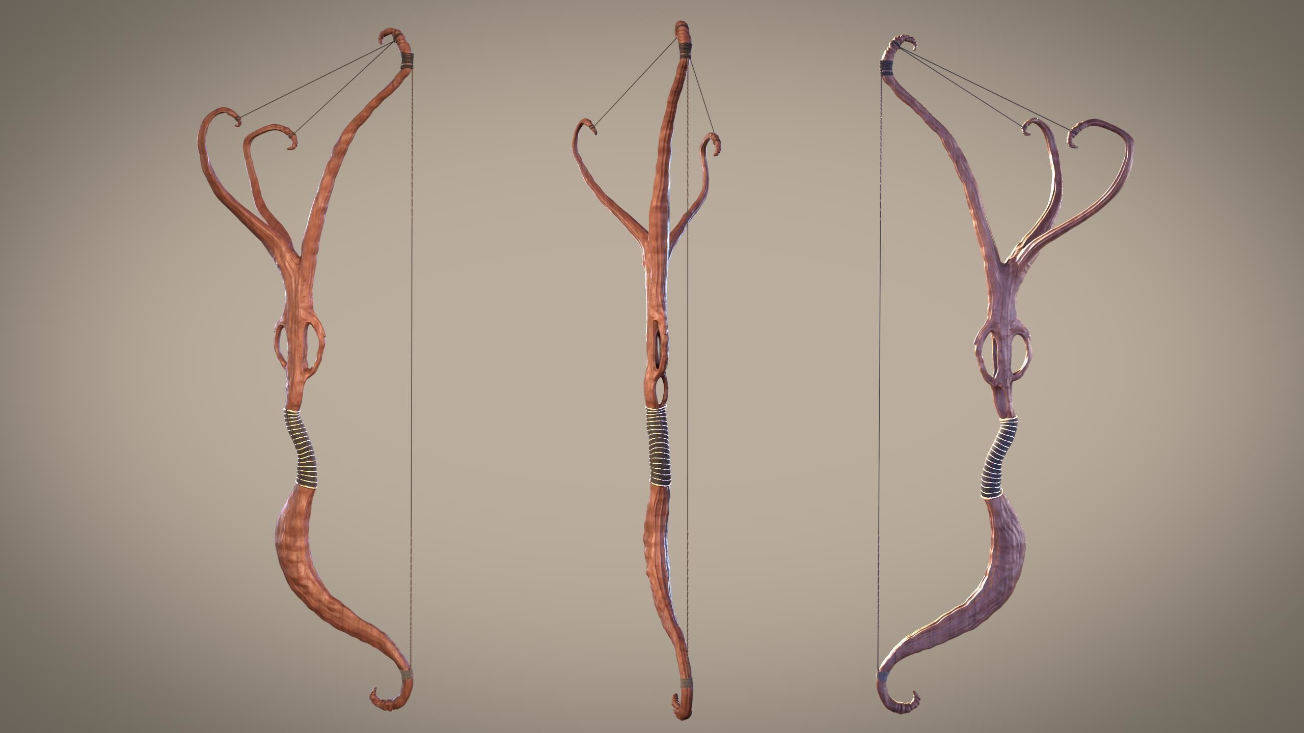 PBR Medieval Arrows Bows Crossbows Pack - 57 Assets 3D model_18