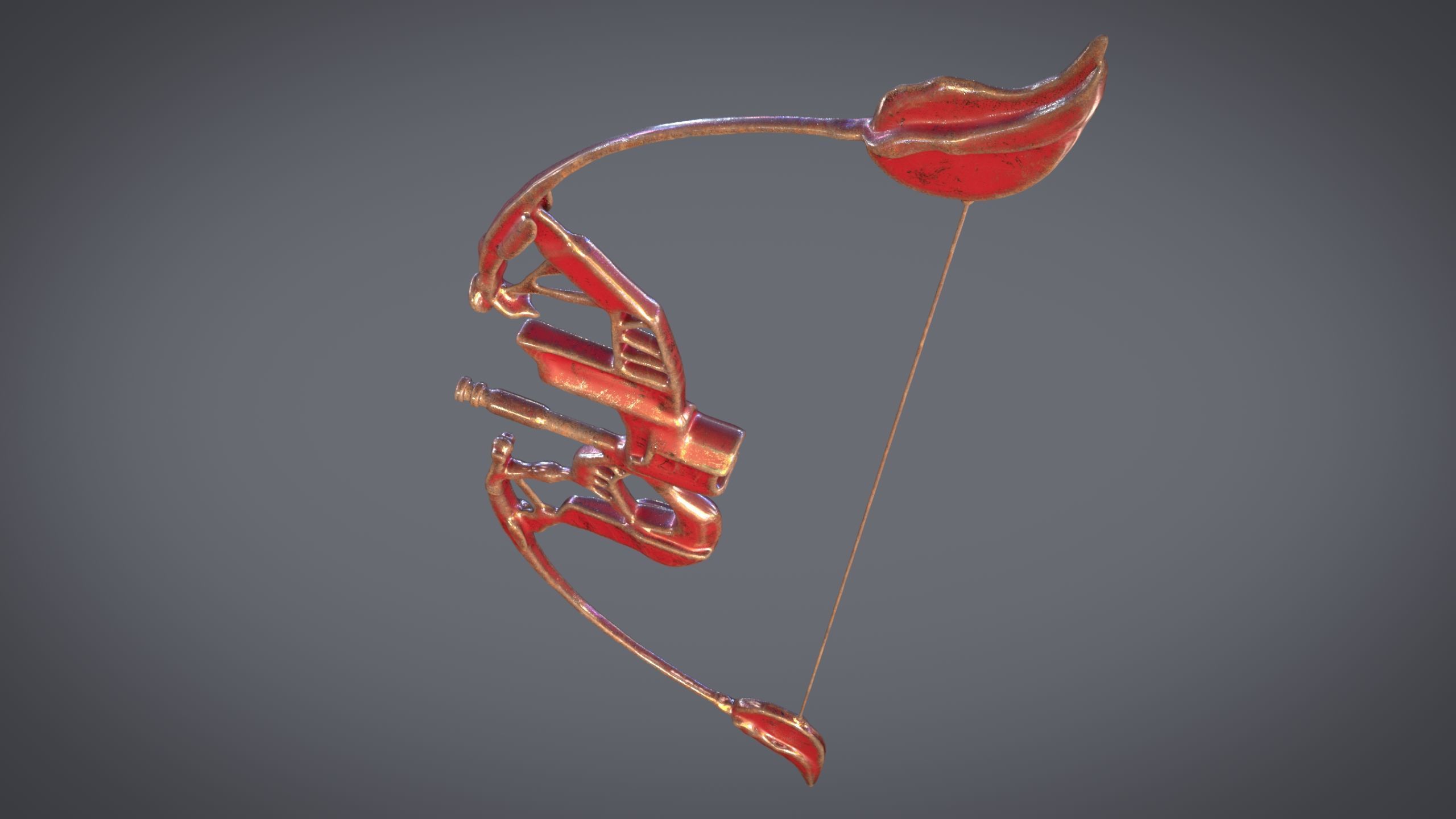 PBR Medieval Arrows Bows Crossbows Pack - 57 Assets 3D model_23