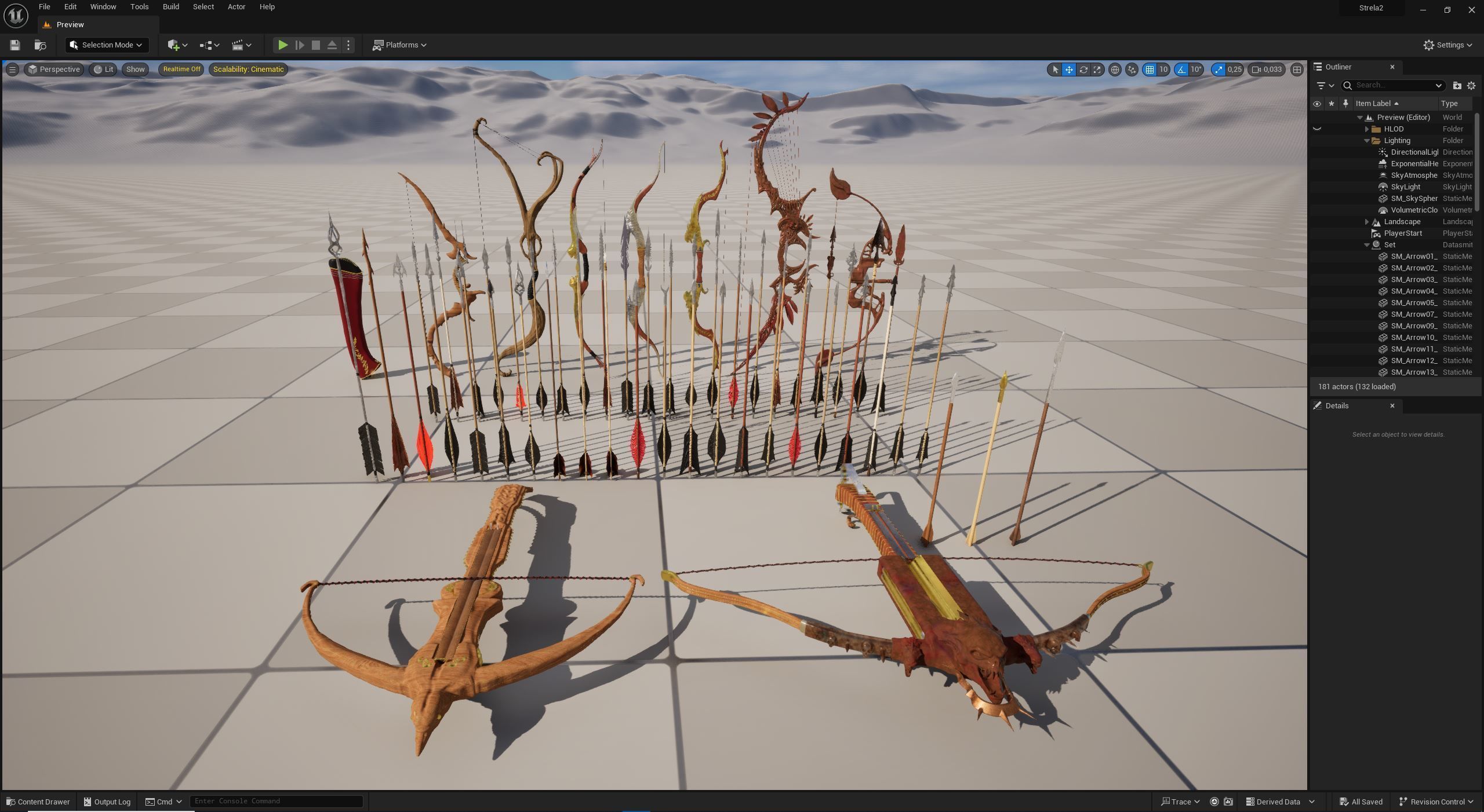 PBR Medieval Arrows Bows Crossbows Pack - 57 Assets 3D model_28
