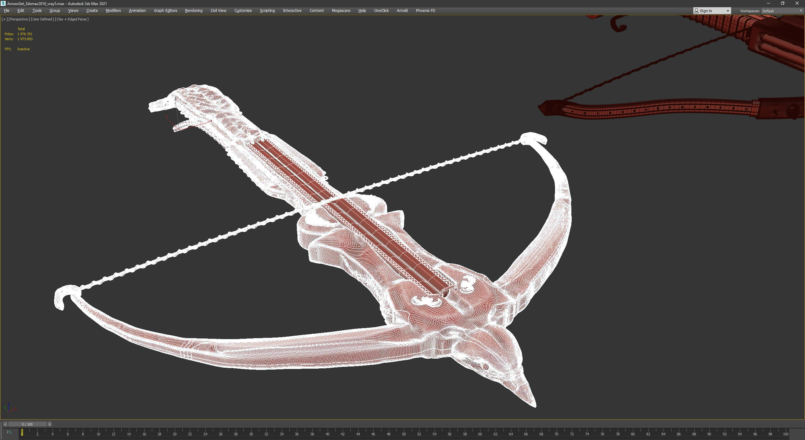 PBR Medieval Arrows Bows Crossbows Pack - 57 Assets 3D model_52
