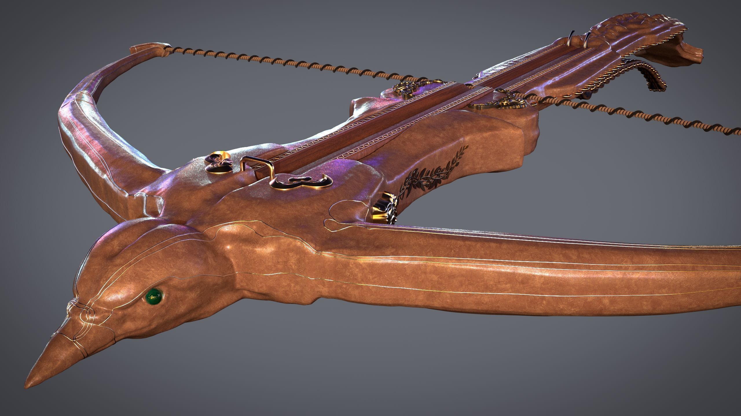 PBR Medieval Arrows Bows Crossbows Pack - 57 Assets 3D model_15