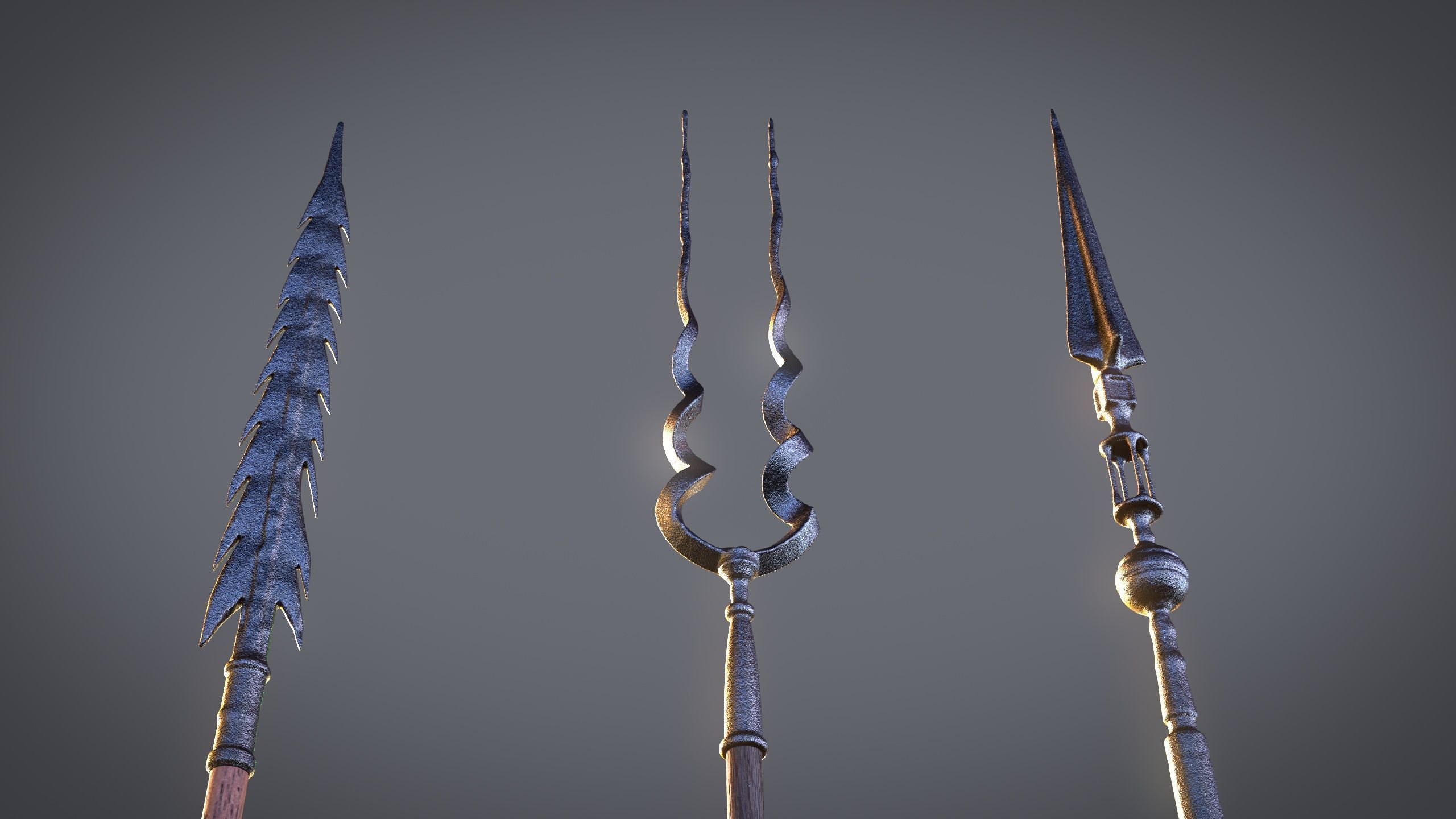PBR Medieval Arrows Bows Crossbows Pack - 57 Assets 3D model_26