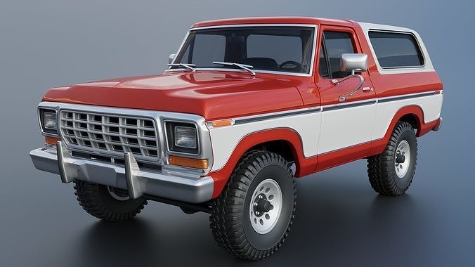 Bronco 1979 3D print model 3