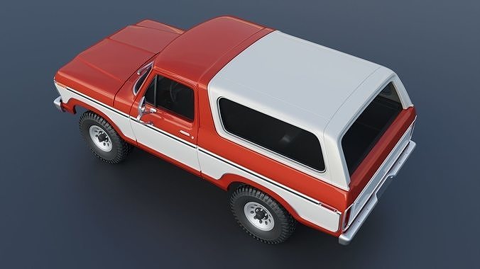 Bronco 1979 3D print model 5