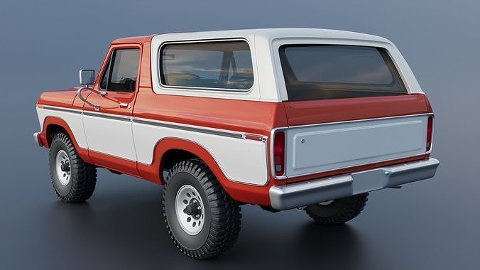Bronco 1979 3D print model 4
