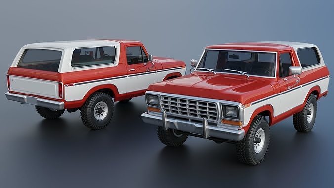 Bronco 1979 3D print model 2