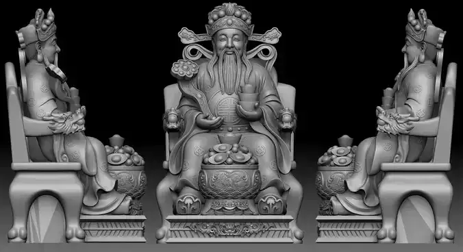 God of Wealth Statue