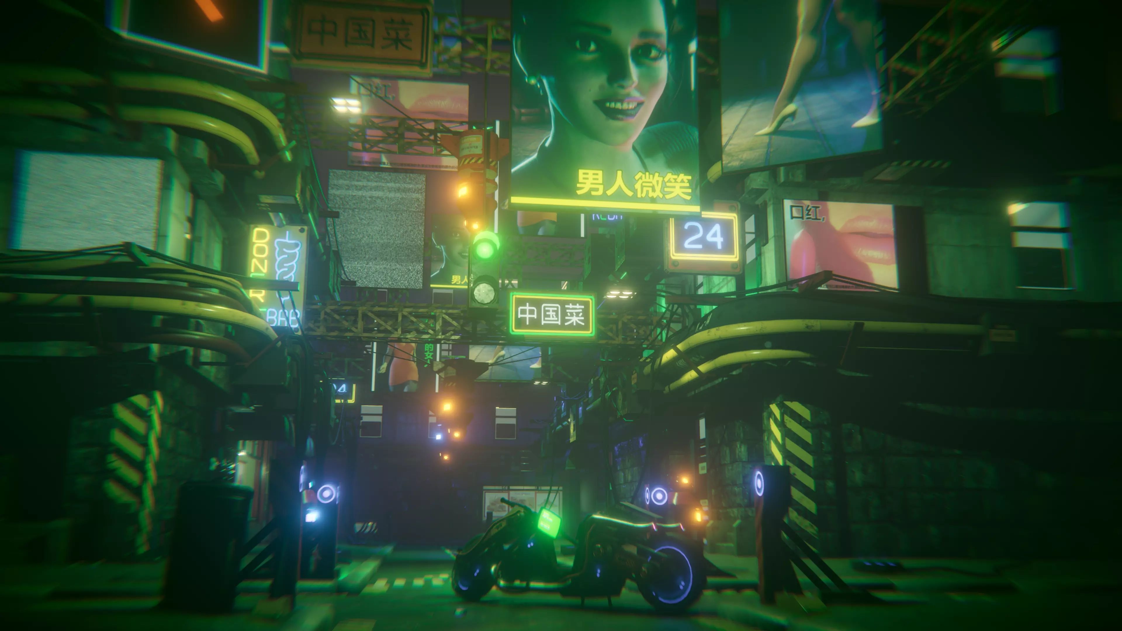 cyberpunk - Cyber City Fp Low-poly 3D model_6