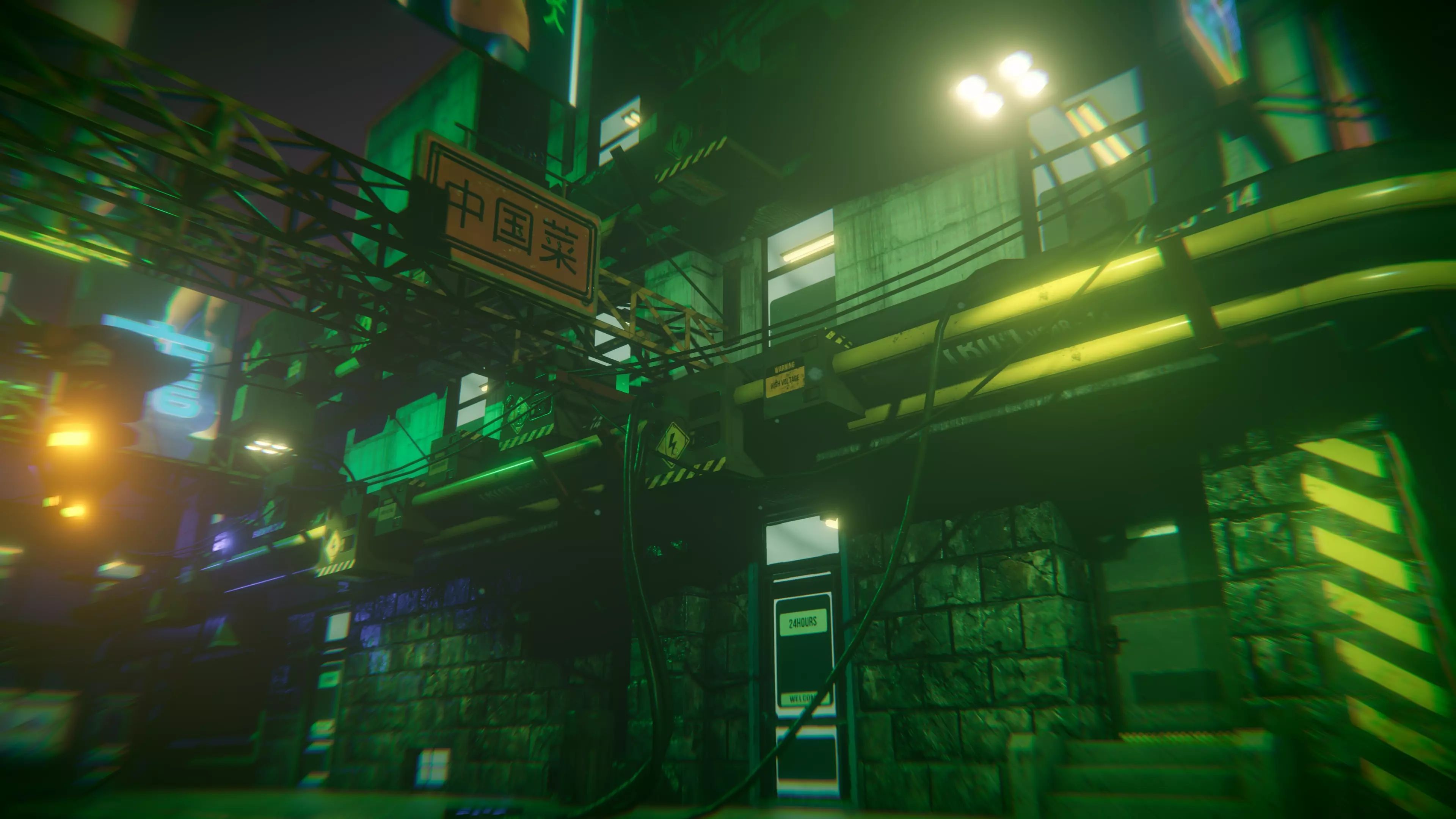 cyberpunk - Cyber City Fp Low-poly 3D model_2