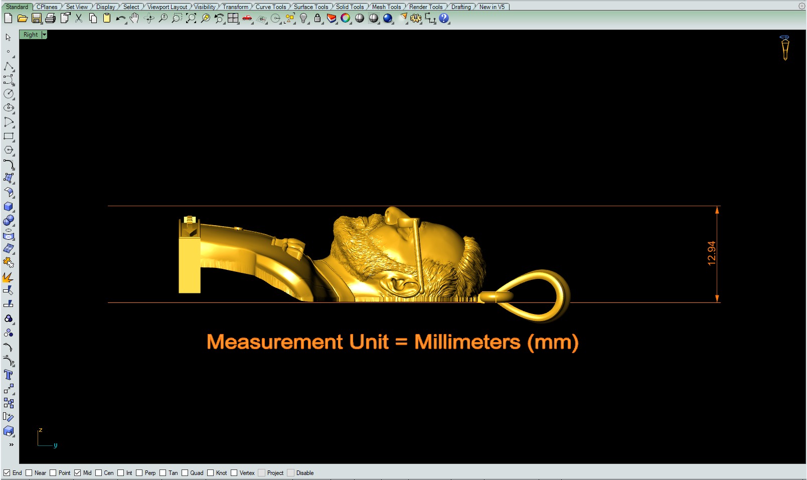 Modi Pendant 3Dprint File 3D print model_6