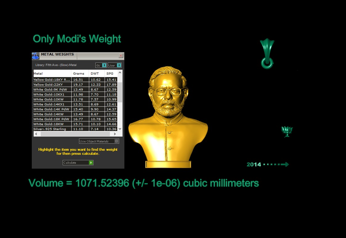 Modi Pendant 3Dprint File 3D print model_1