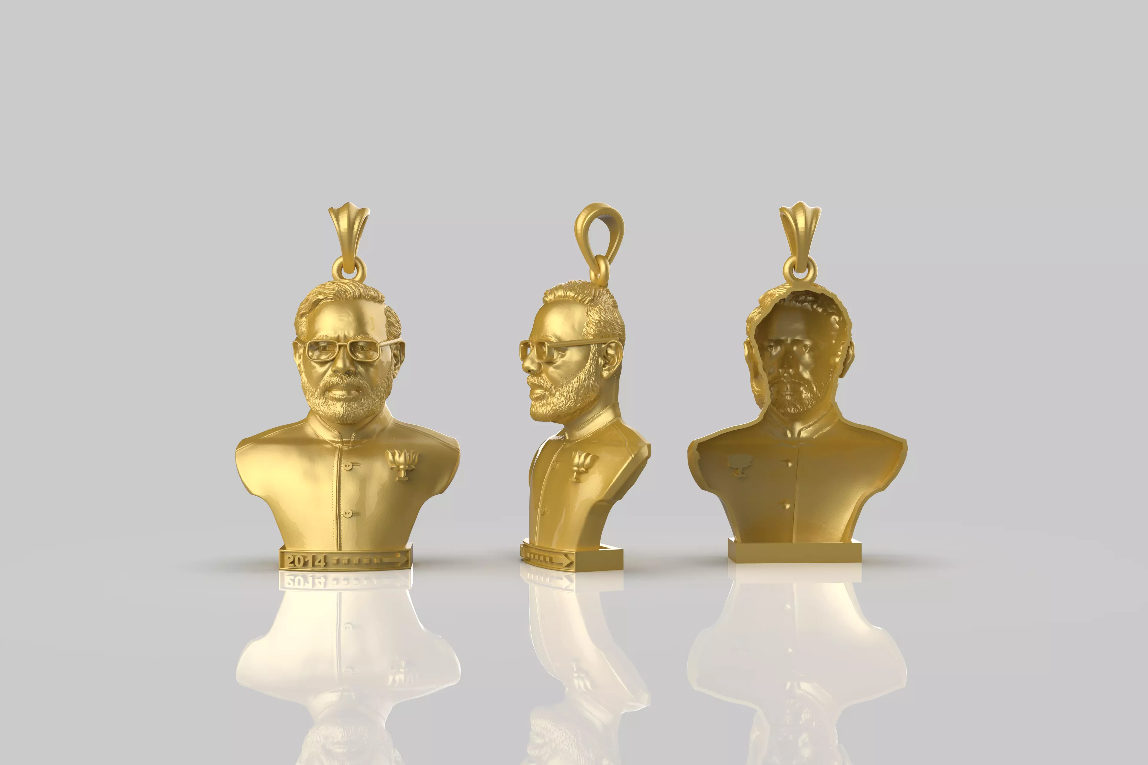 Modi Pendant 3Dprint File 3D print model_0