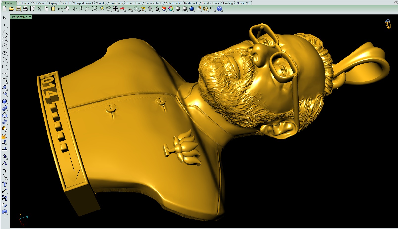 Modi Pendant 3Dprint File 3D print model_4