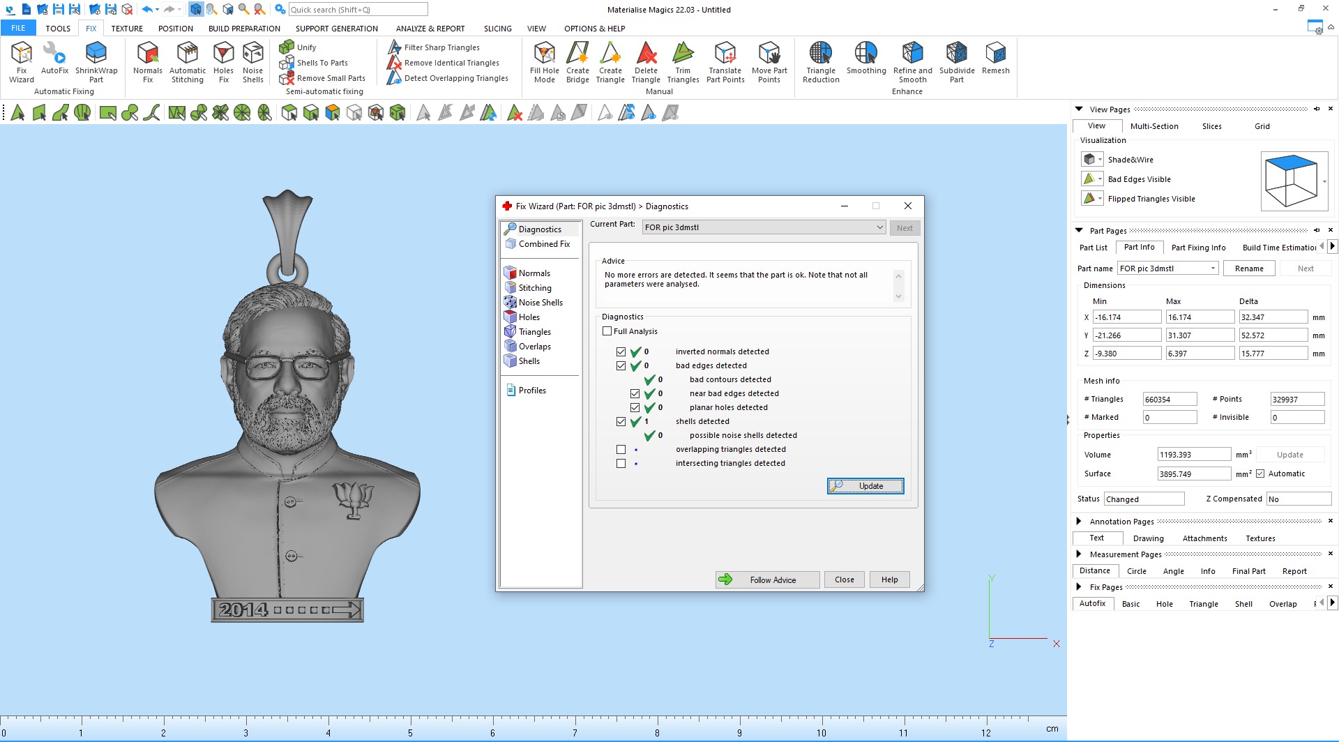 Modi Pendant 3Dprint File 3D print model_8