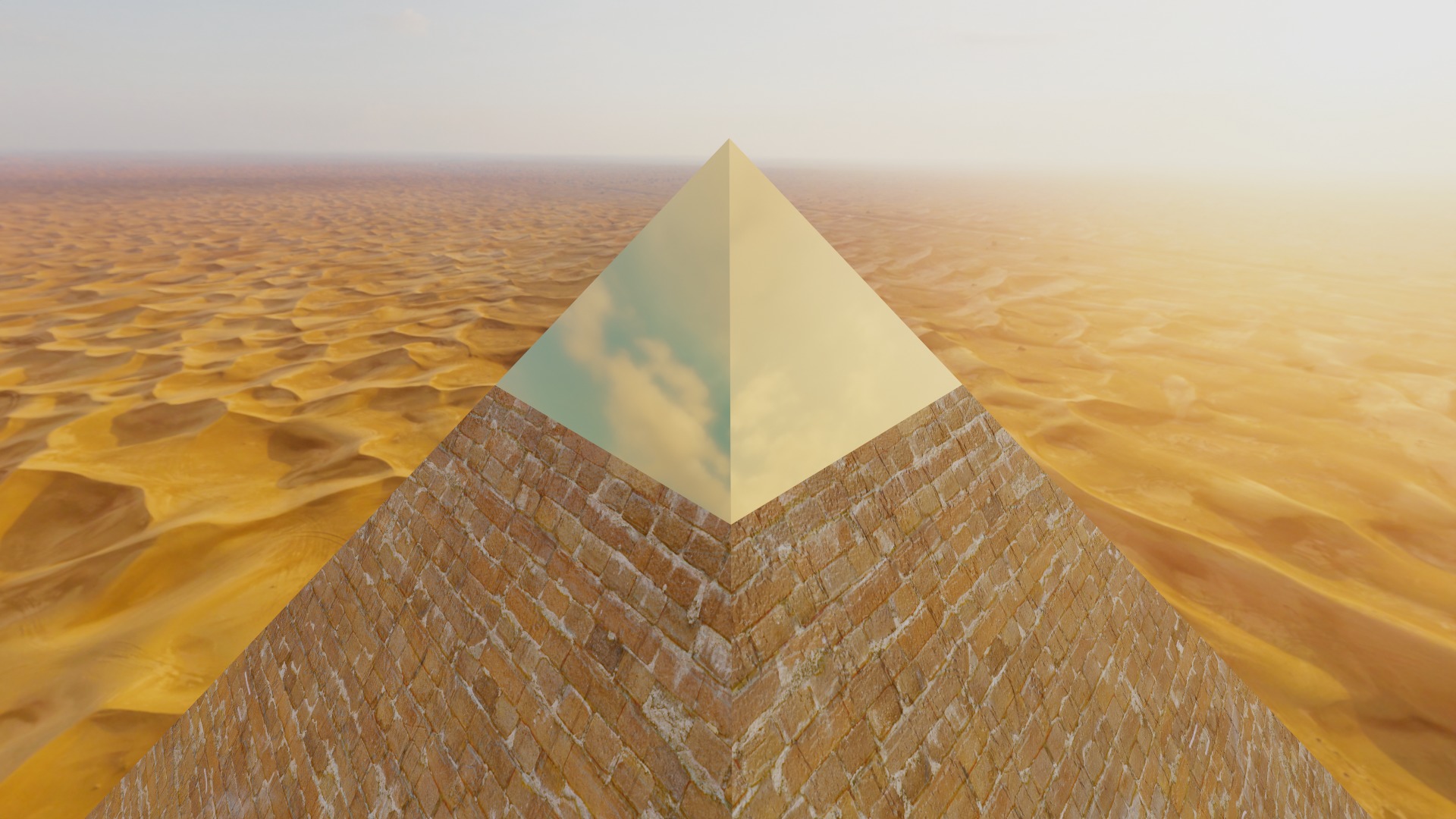 Egyptian Pyramid Free low-poly 3D model_2